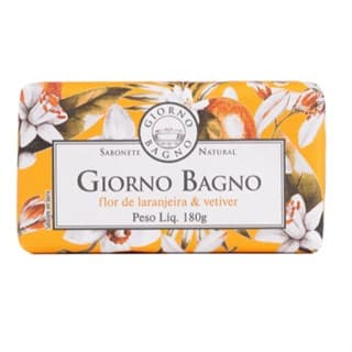 Sabonete Giorno Flor de Laranjeira e Vetiver 180g - Hidratação Extra, Cremosidade, Perfume Duradouro