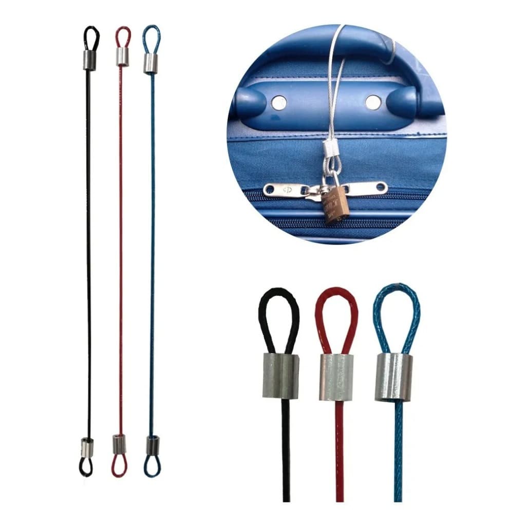 Lacre De Mala Em Aço Segurança Ziper Bagagem Viagem