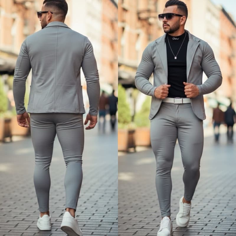 Conjunto Blazer E Calça Alfaiataria Preto Azul Bebê Masculino Slim 2 peças Calça Blazer Esporte Fino