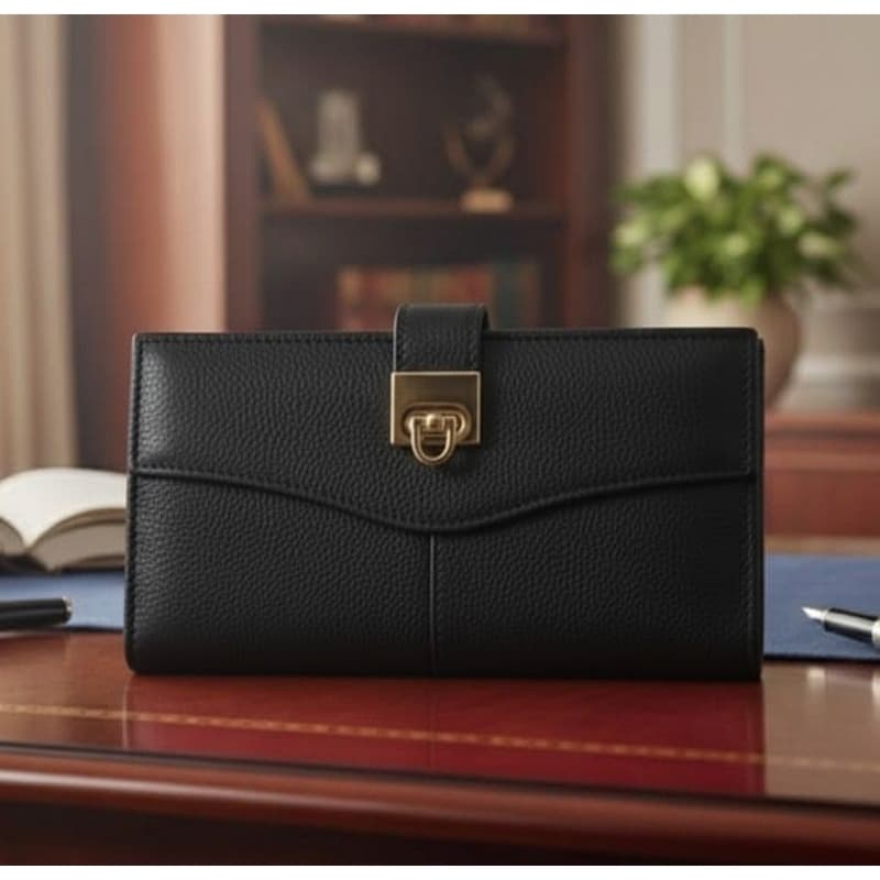 Carteira em Couro legítimo grande