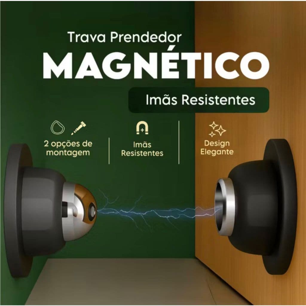 Trava Prendedor Batedor Fixador Porta Imã Magnético