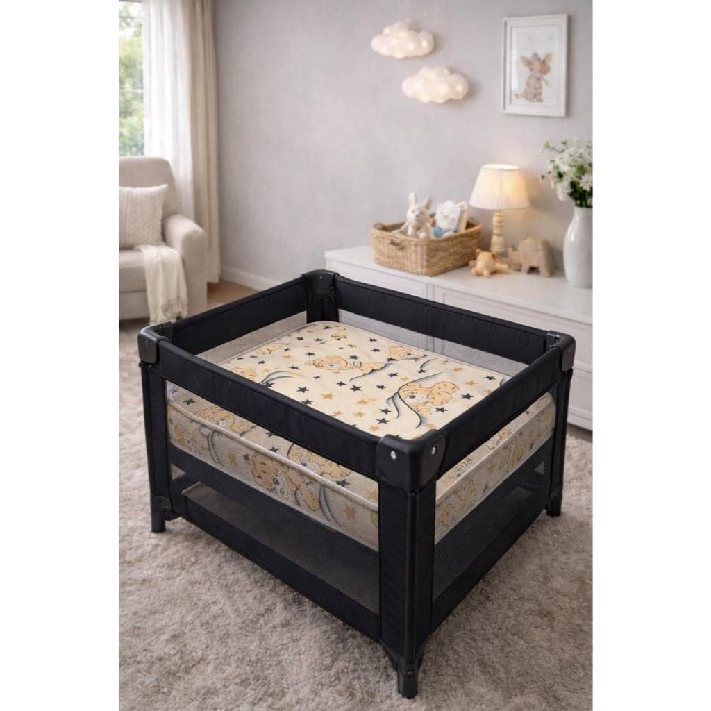 Colchão Para Chiqueirinho - Cercadinho e Berço Desmontável -  100x70x10 cm - Espuma D-18 Macia e Confortável