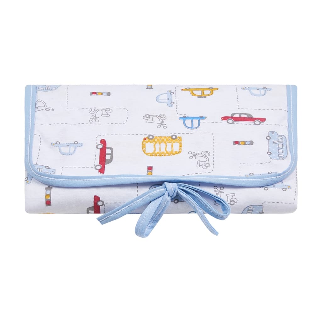 Trocador Portátil Impermeável Porta Fraldas PAPI Malhas Estampado 66Cm X 40Cm