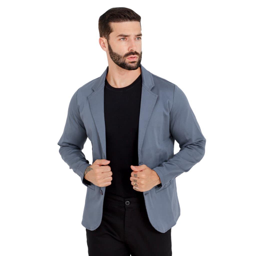 Blazer esporte fino, Blazer casual, Jaqueta de estilo formal, Blazer de algodão