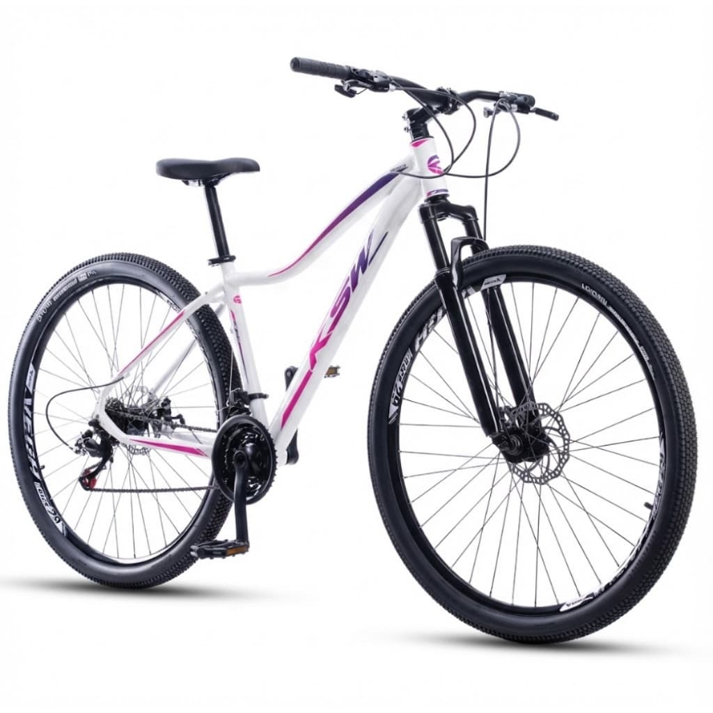 Bicicleta Aro 29 Ksw Mwza 21 Velocidades Feminina  Alumínio Freio a Disco MTB