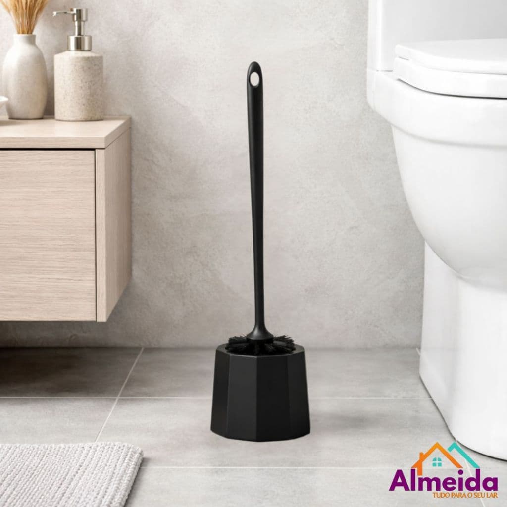 Escova Para Vaso Sanitário Com Suporte Higiênica Limpeza Banheiro