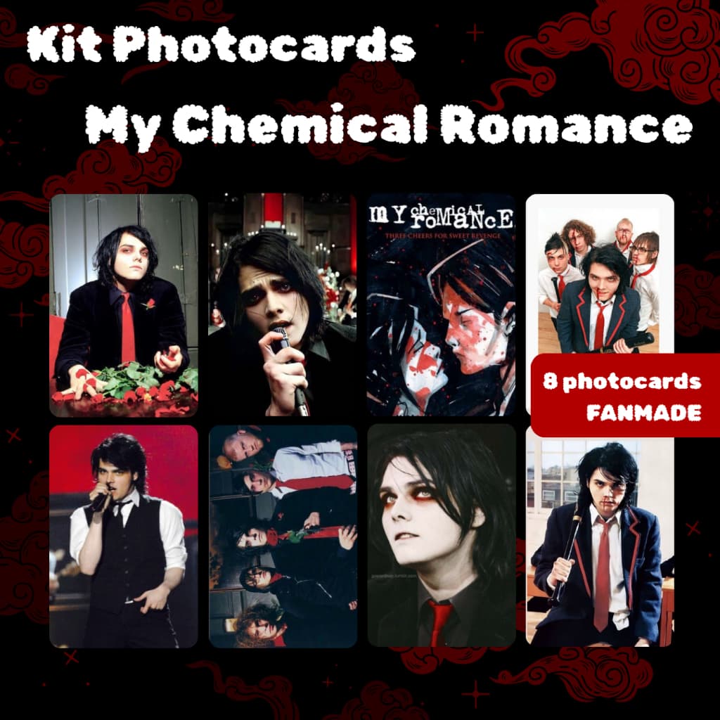 Photocards My Chemical Romance MCR Gerard Way Rock Emo Fanmade