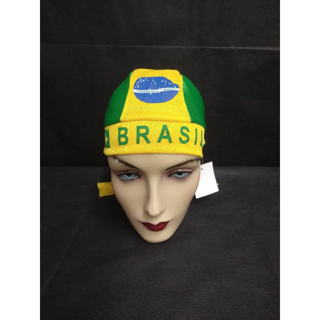 Bandana Brasil  Premium Tecido Lembrancinha Copa Do Mundo