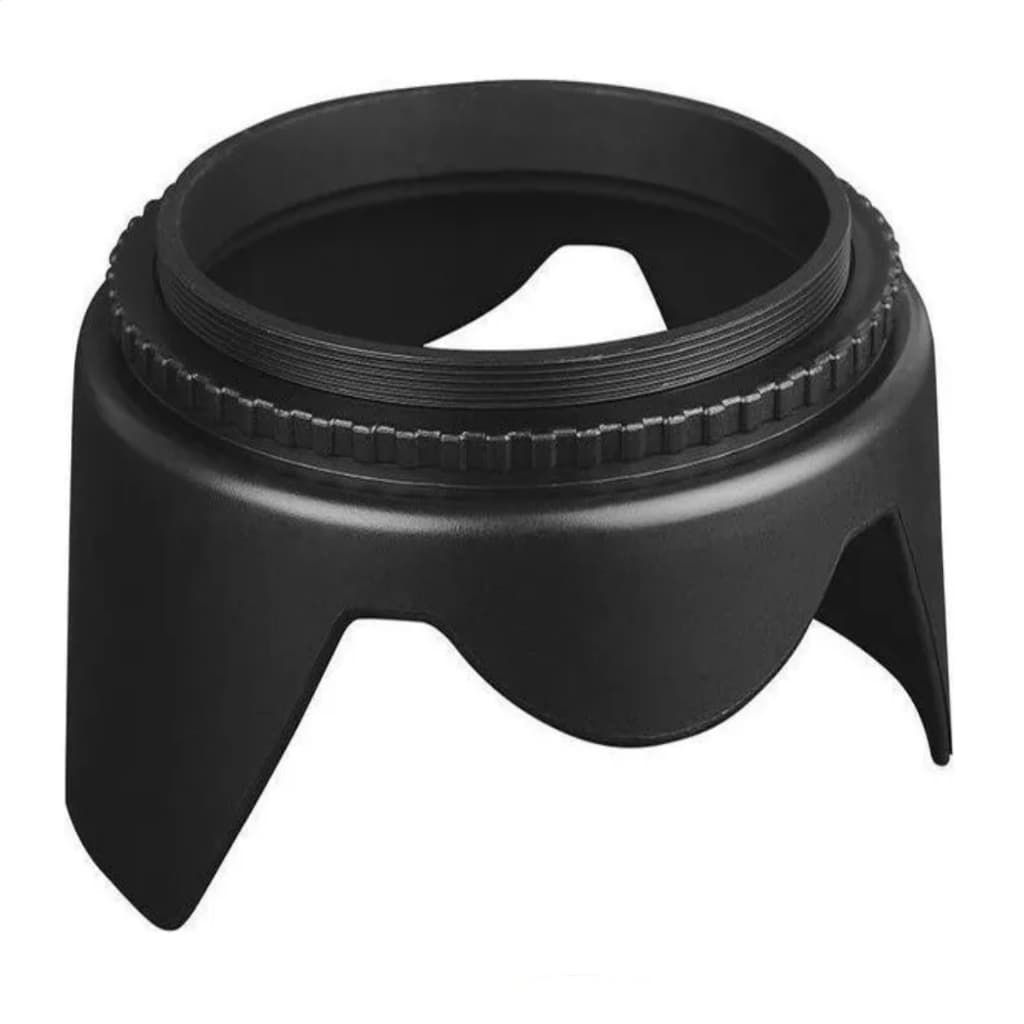 Parasol de lente universal para câmeras de 52mm