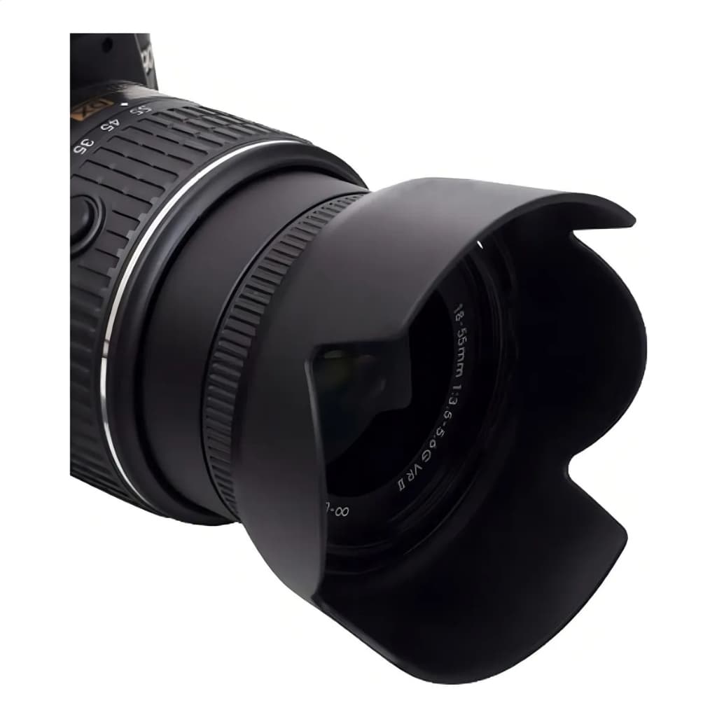 Parasol universal pra câmeras com lente de 52mm