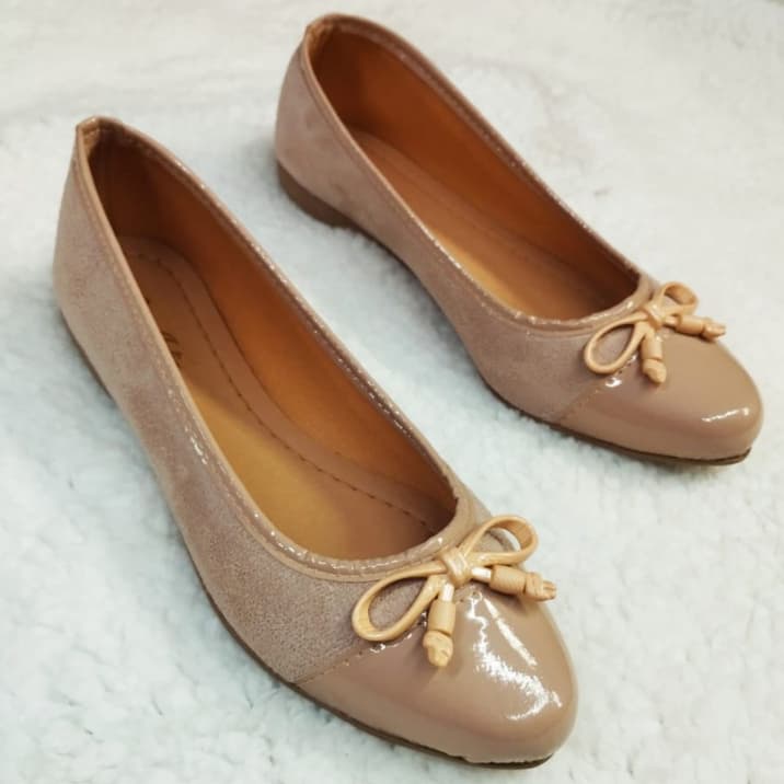 Sapatilha com laço leve e confortável - Bico redondo