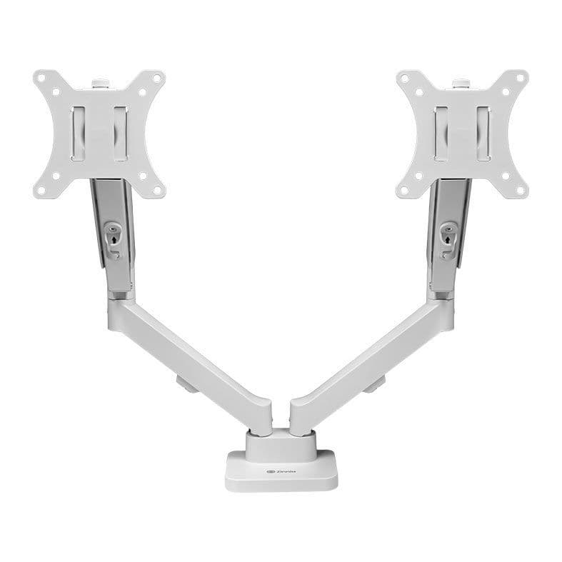 Suporte Articulado Para Dois Monitores Zinnia Nimbo 210, 13 Pol. a 32 Pol. Branco, ZNO-ZNNBO210-WH01