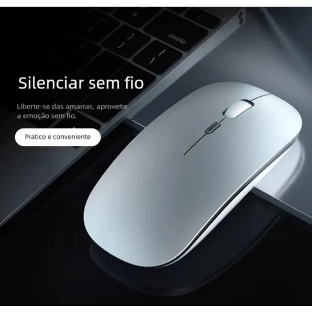 Mouse Sem Fio Compacto Portátil Ideal Para Notebook e Home Office Wireless 2.4GHz