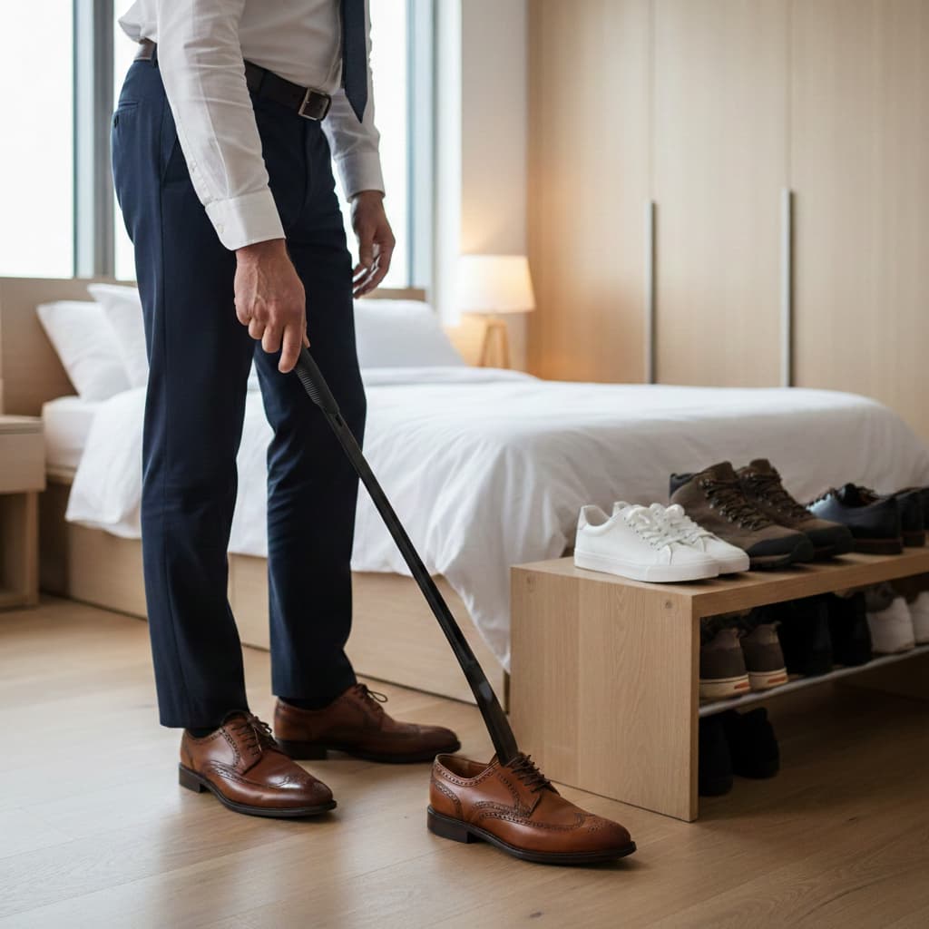 Calçadeira Longa Para Calçar Tênis Sapatos Sandálias Idosos 40cm Super Reforçada