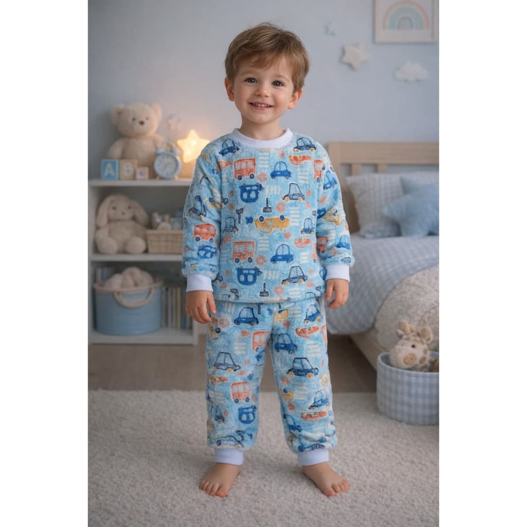 pijama infantil inverno brilha no escuro menino - REF:  1421