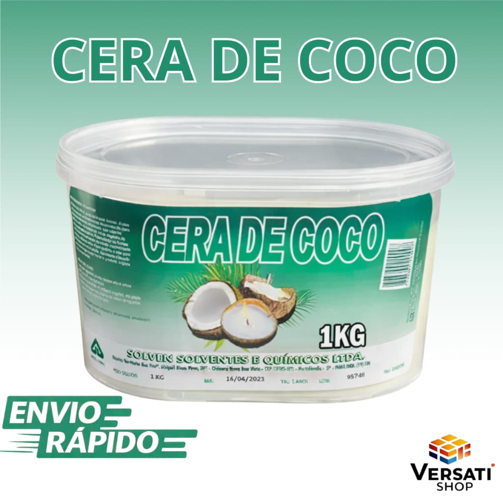 Cera de Coco para Velas 100% Vegetal 1kg Solven