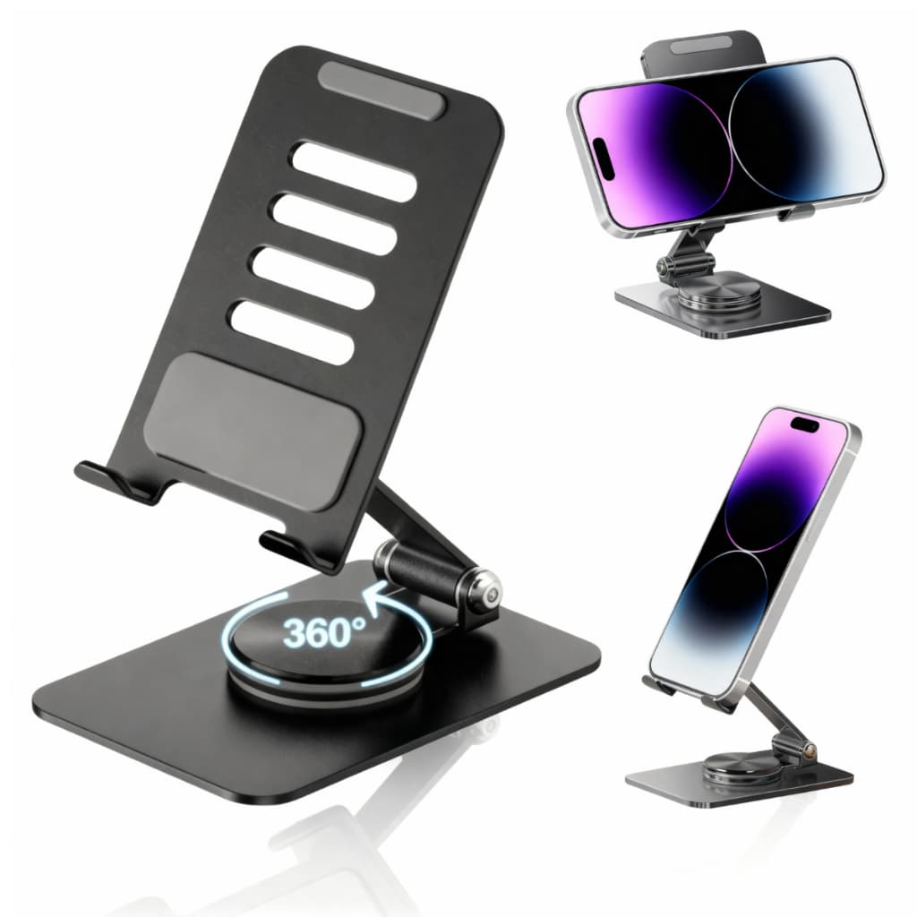 Suporte Celular Mesa Dobrável 360° Ajustável Portátil Tablet