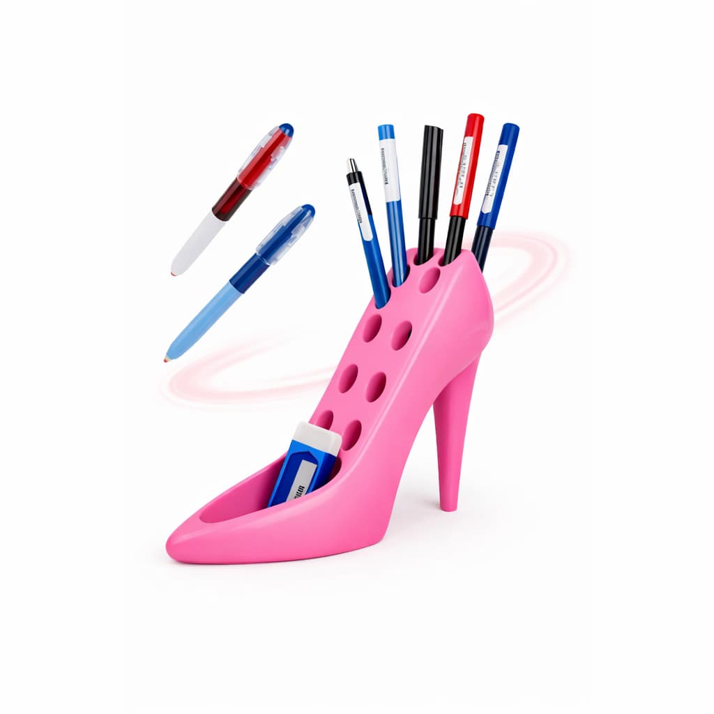 Porta Caneta Organizador Porta Treco de Mesa Moderno Sapato Estilo