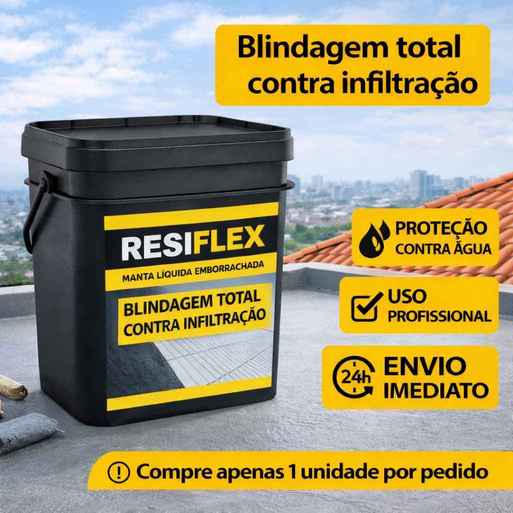 Manta Liquida Paredes Telhados e Lajes 18KG