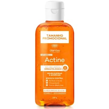 Gel de Limpeza Facial Darrow Actine Peles Oleosas a Acneicas 120g