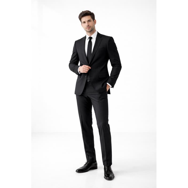 Terno Preto Corte Italiano Completo Qualidade Premium