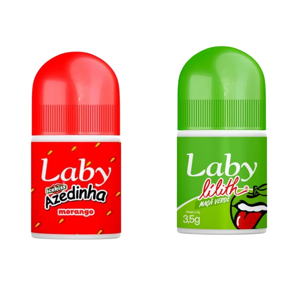 Hidrante Labial Lilith Maça Verde e Morango Azedinha Laby
