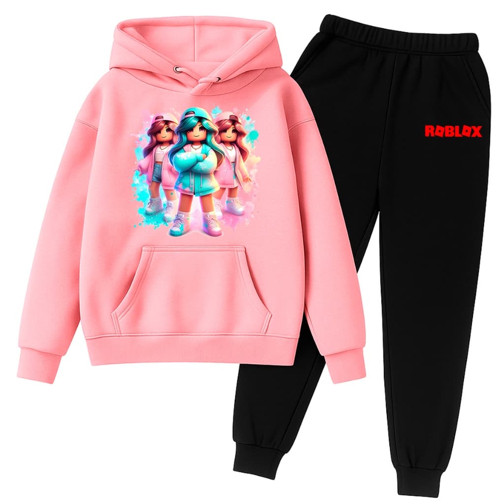 Conjunto de Moletom Infantil Jogo Online Menina Gamer