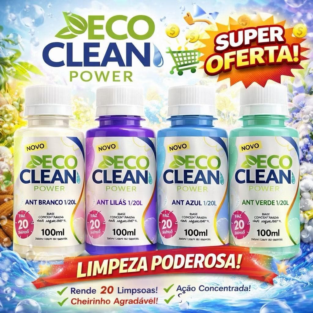 Base de Amaciante Concentrado faz ATÉ 20 LITROS Eco Clean Perfumados Pronta Entrega Envio Imediato