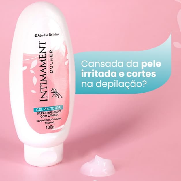 Abelha Rainha Gel Protetor Para Depilação Com Lâmina - 100g