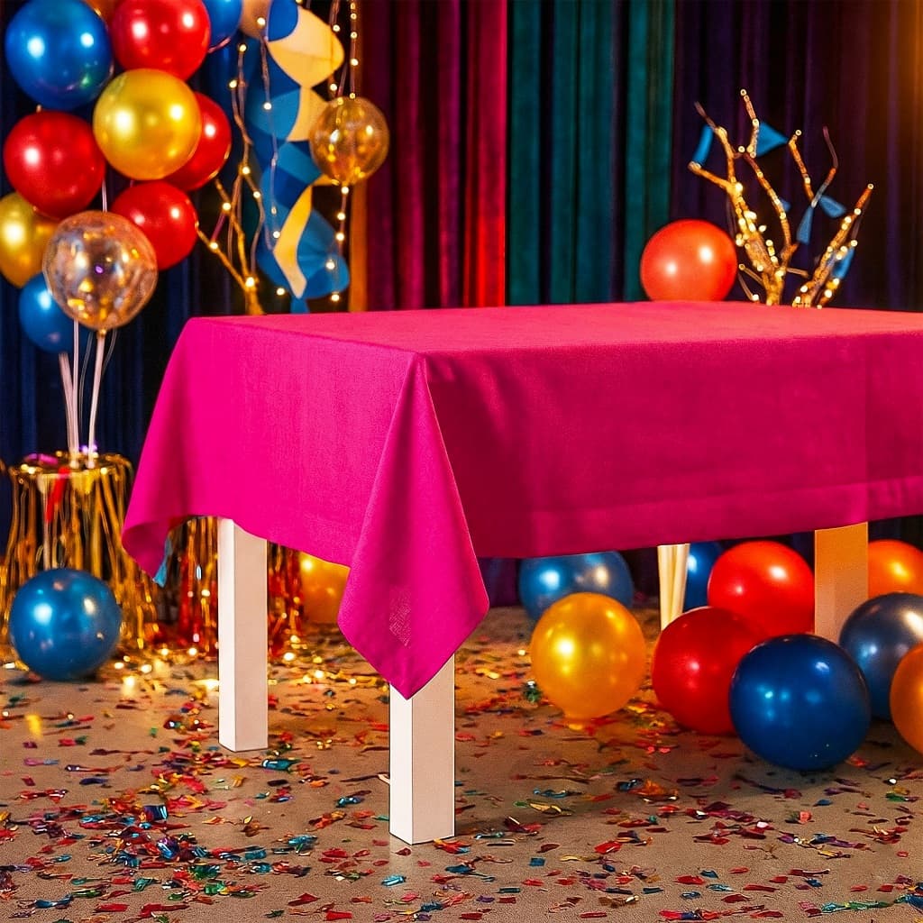 Toalha de mesa GRANDE 2x1m TNT Rosa Claro decoração festa