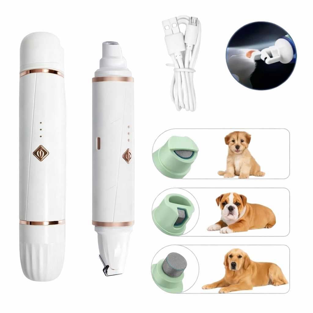 Lixador Aparador Elétrico Unhas Pet Profissional Recarregável Usb Tosa Pelos das Patas