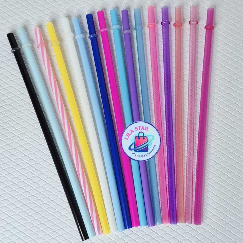 Canudo Reutilizável TAMANHO 6 MM - CORES ALEATÓRIAS