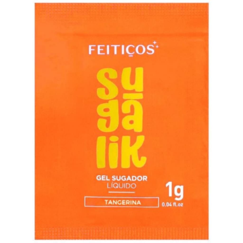 Sugalik Sugador Gel Sachê Tangerina Excitante Líquido Feitiços Sucção Íntima