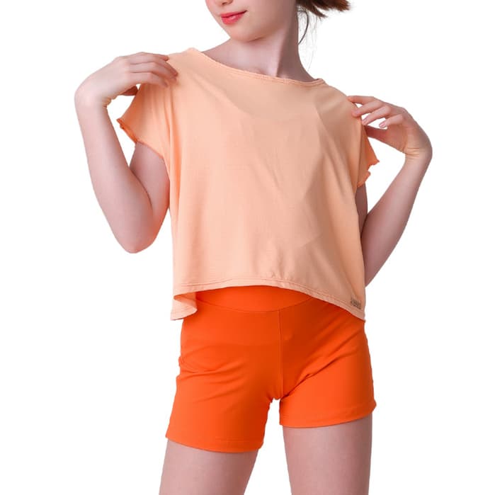 Cropped Infantil Dry Fit Poliamida I Blusa Menina para Academia I Dança e Atividades Físicas I Leve, Confortável