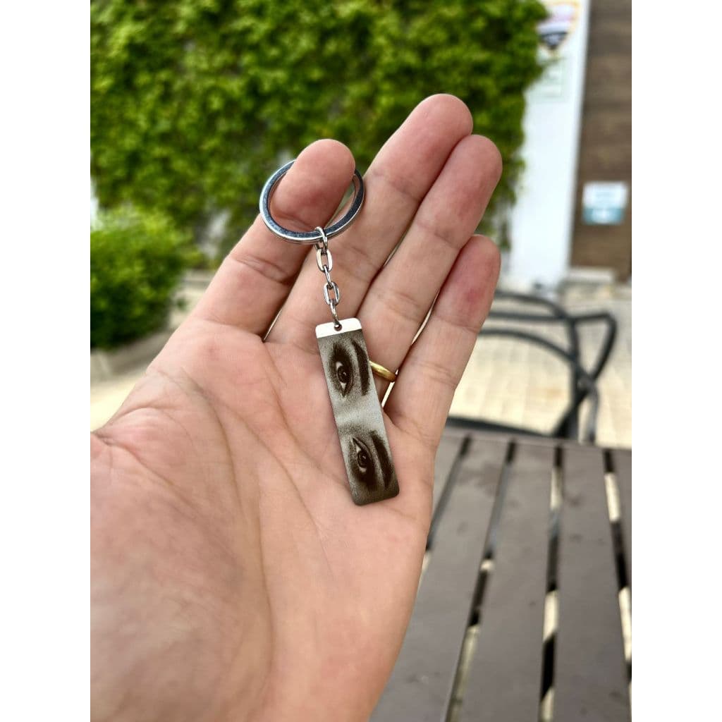 Chaveiro Personalizado Olhar de Quem Você Ama | Gravação a Laser