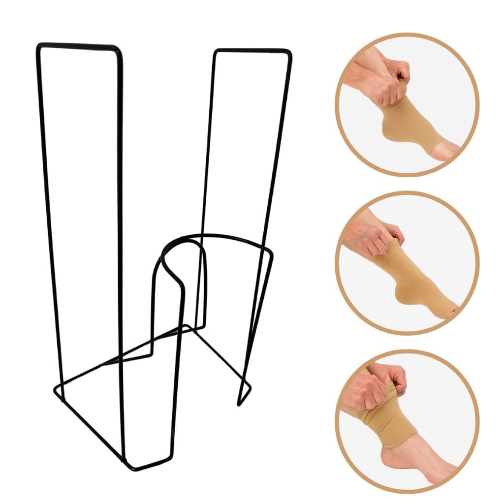 Facilitador-Meias de Compressão-Vista Sem Esforço-Estrutura em Aço Auxiliar para Idosos e Gestantes- Sem Esforço Auxilio