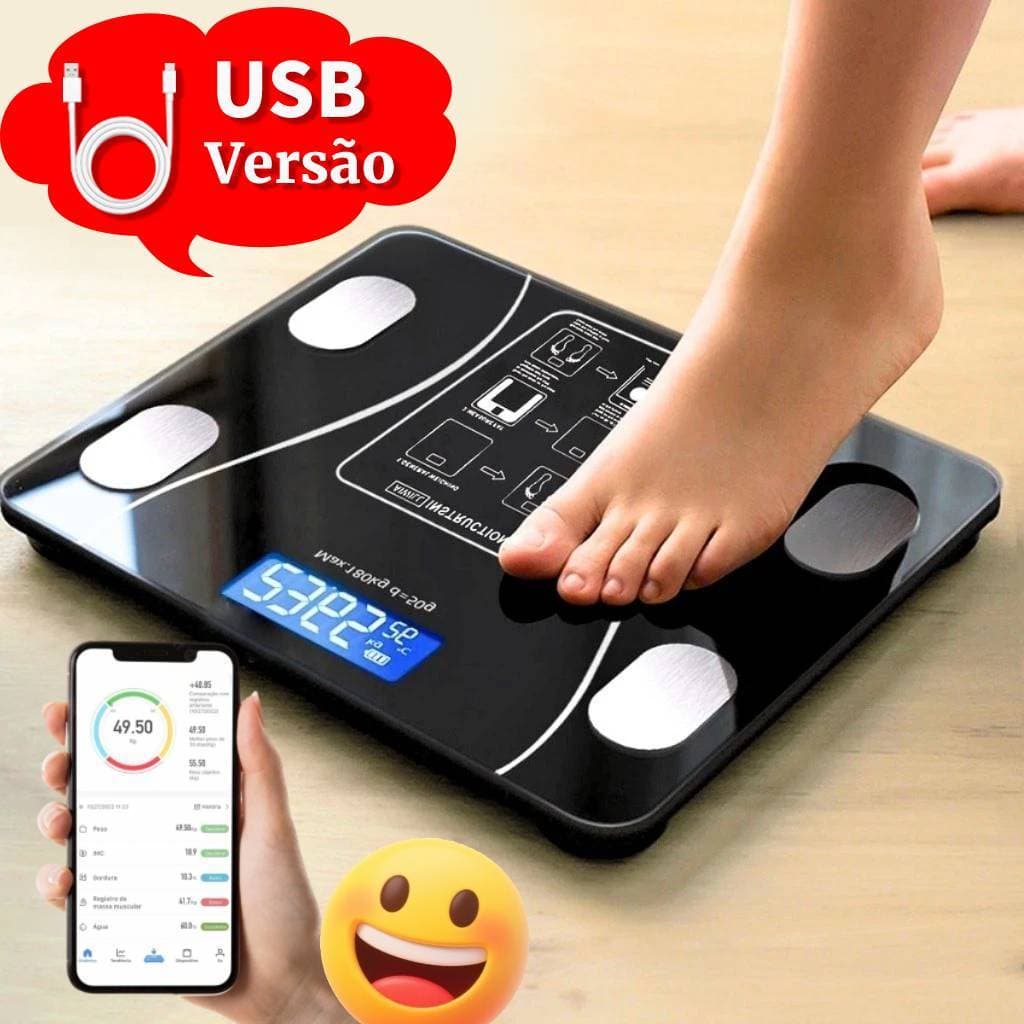 Profissional Balança Bioimpedância Digital  lmc Aplicativo Bluetooth, USB, Fitness Treino 180kg