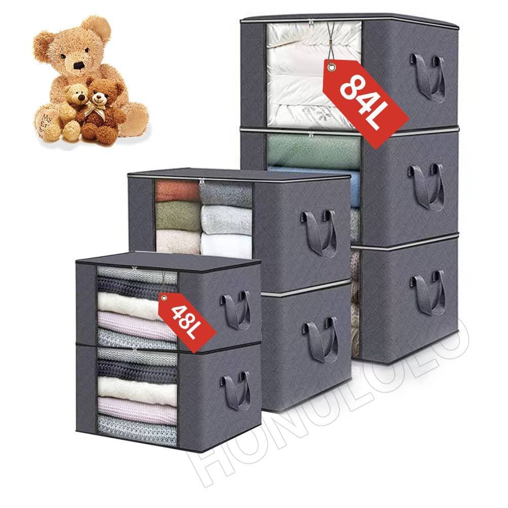 Caixa Saco Organizador Cobertor Casaco Guarda Roupa Ecológico Anti-Poeira Umidade Insetos Multiuso