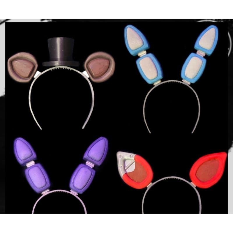 Arco de orelhas Five Nights at Freddy's FNAF Bonnie Foxy Freddy cosplay fantasia carnaval halloween