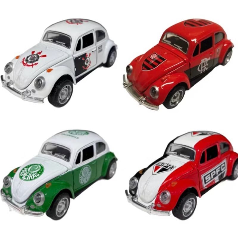 Fusca Miniatura Times Miniatura carrinho metal ferro colecionador brinquedos