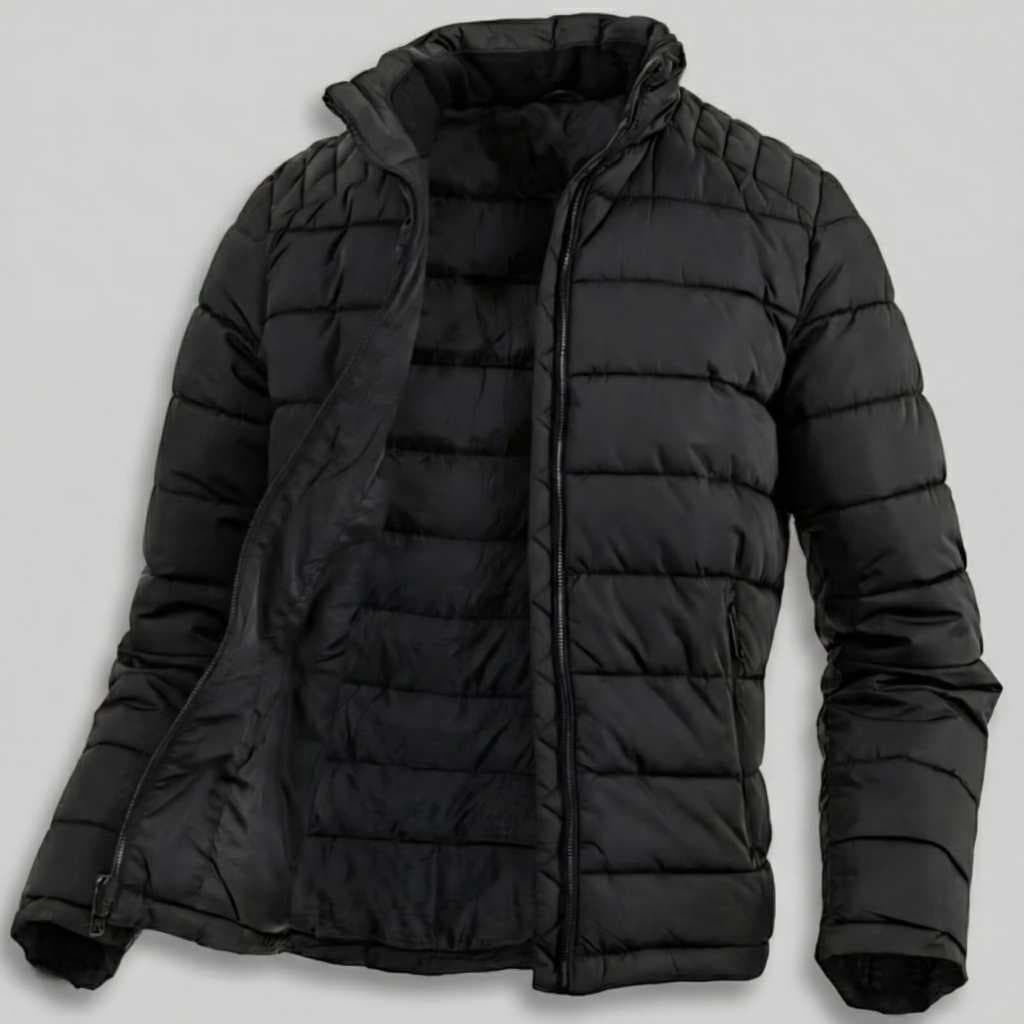 Jaqueta Masculina Puffer Matelasse Capuz Removível Bobojaco Frio