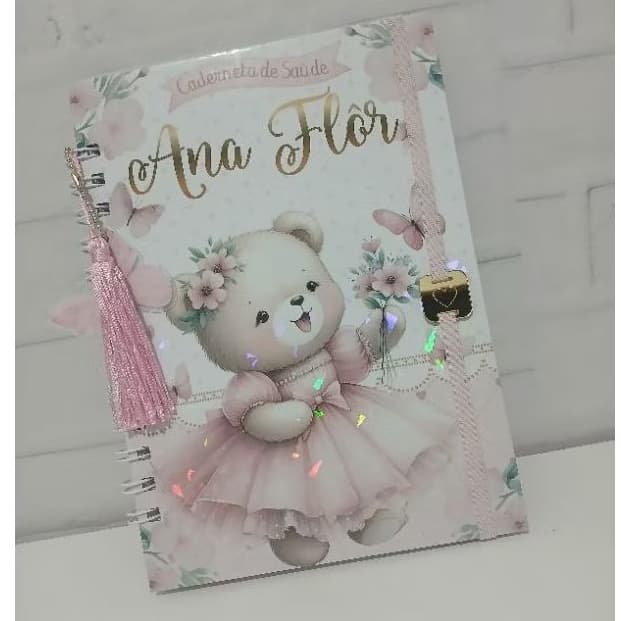 Caderneta de Saúde Personalizada • Com nome e tema • Ideal para acompanhar o crescimento do seu bebê!