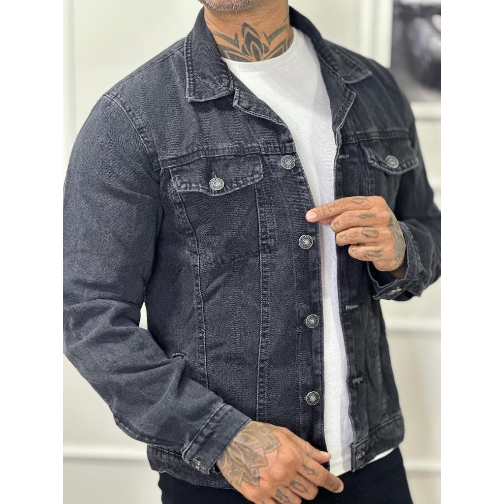 Jaqueta Jeans Masculina Tradicional