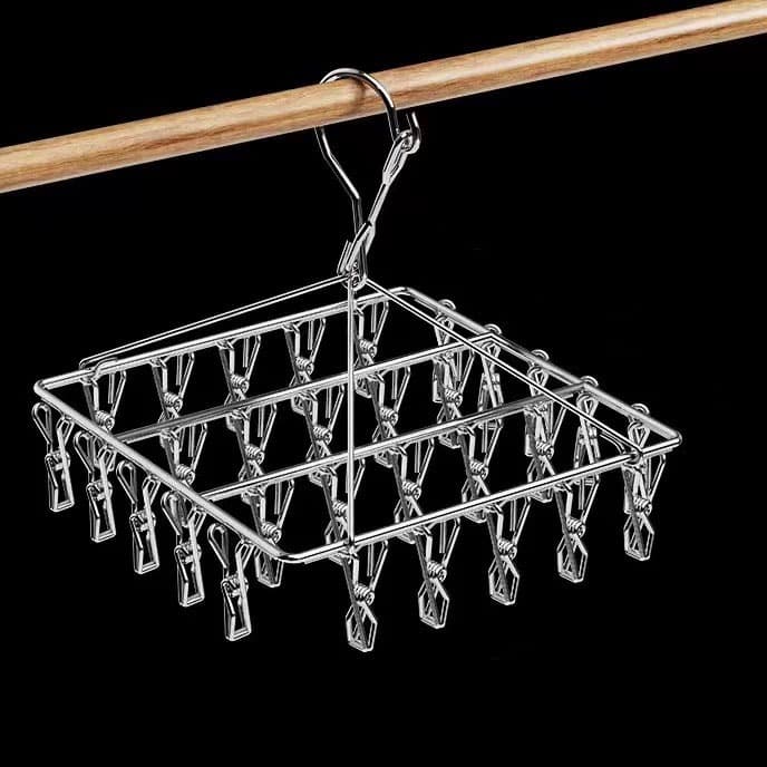 Varal 40/30/20 Prendedores Roupa Bebe Calcinha Cueca Dobrável Pratico Inox para Roupa Intimas meia a