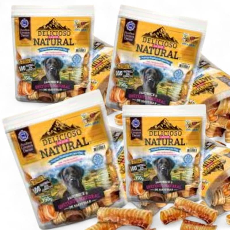 Traquéia Bovina Alimento Natural Para Cães Morder Pró Bone 600g