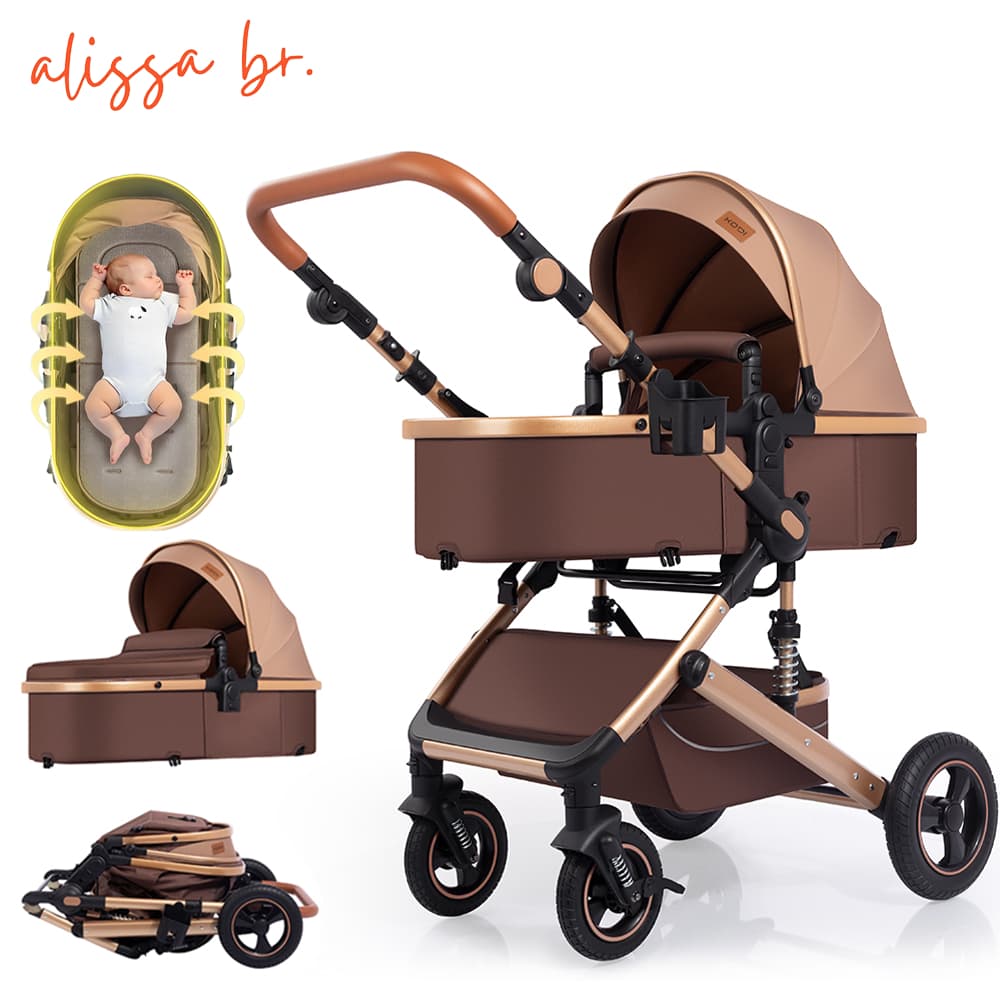 Carrinho Completo 3 EM 1 com Moisés, Passeio Alça Reversível System Até 15 Kg -P7