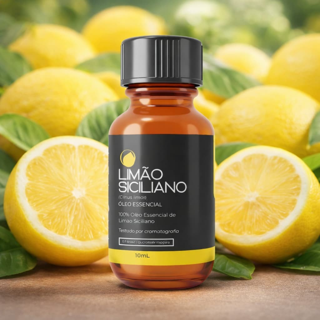 Óleo Essencial de  Limão Siciliano 100% Puro Aromaterapia Tropfen 10 mL