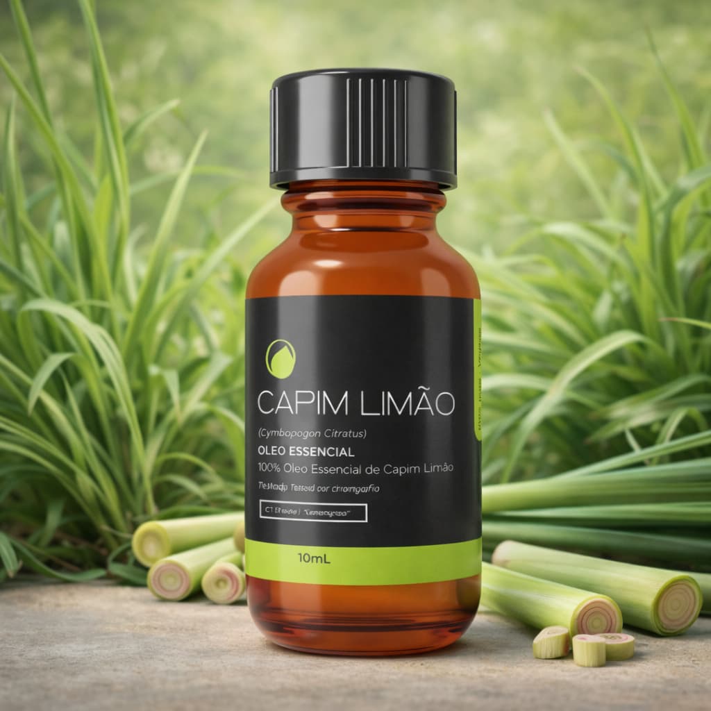 Óleo Essencial Capim Limão Lemongrass Puro p/ Aromaterapia Tropfen  - 10 mL