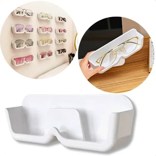 Kit 2 Suporte Óculos de Sol de Parede com Economia de Espaço Estante de Armazenamento Organizador