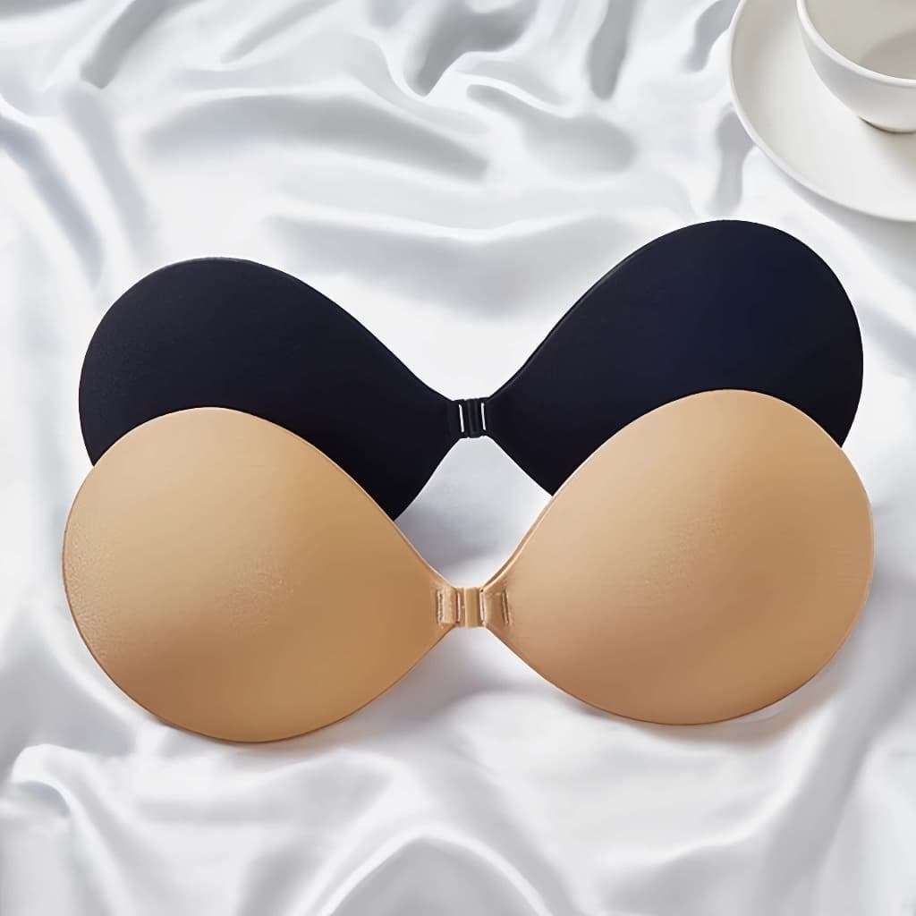 Sutiã Invisível Push-Up-Copo Sem Alça Autoadesivo Confortável Reutilizável| Ideal para Vestidos